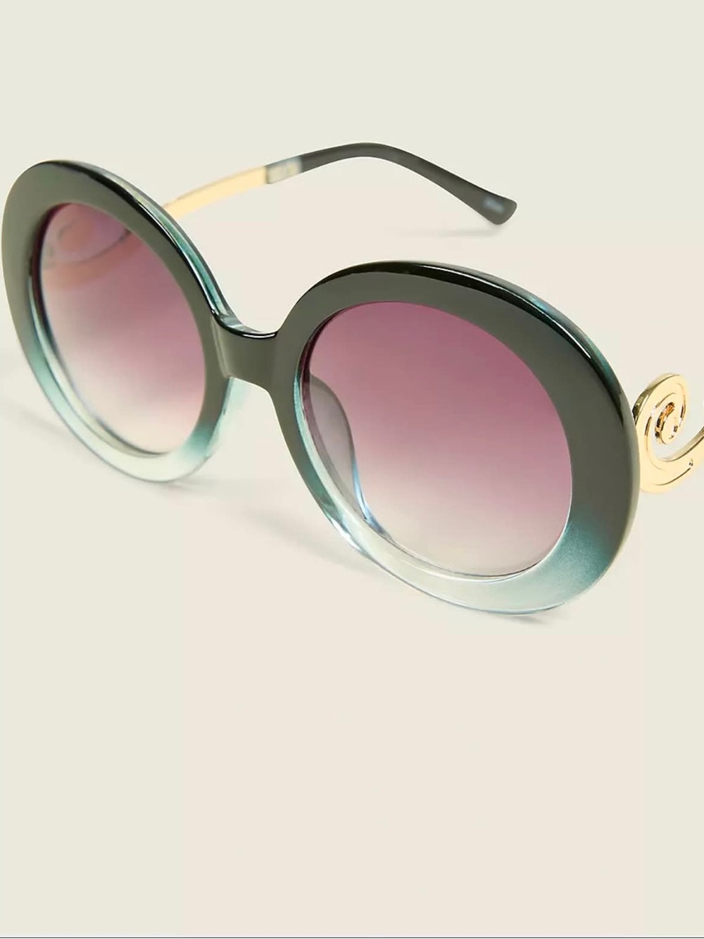 🆕Blue Ombre Circle Sunglasses